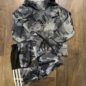 Adidas Hoodies and shorts